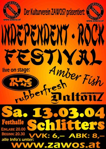 Tune In 43, Rubberfresh, Amber Fish @ Festhalle, Schlitters