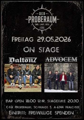 28. 5. 2026 | Advocem | C-Fix Proberaum Schwaigs 5, A6344 Walchsee Advocem @ C-Fix Proberaum Schwaigs 5, A6344 Walchsee